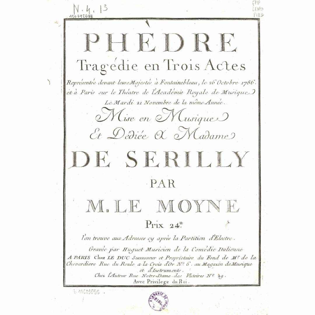 PHÈDRE – JEAN-BAPTISTE LEMOYNE